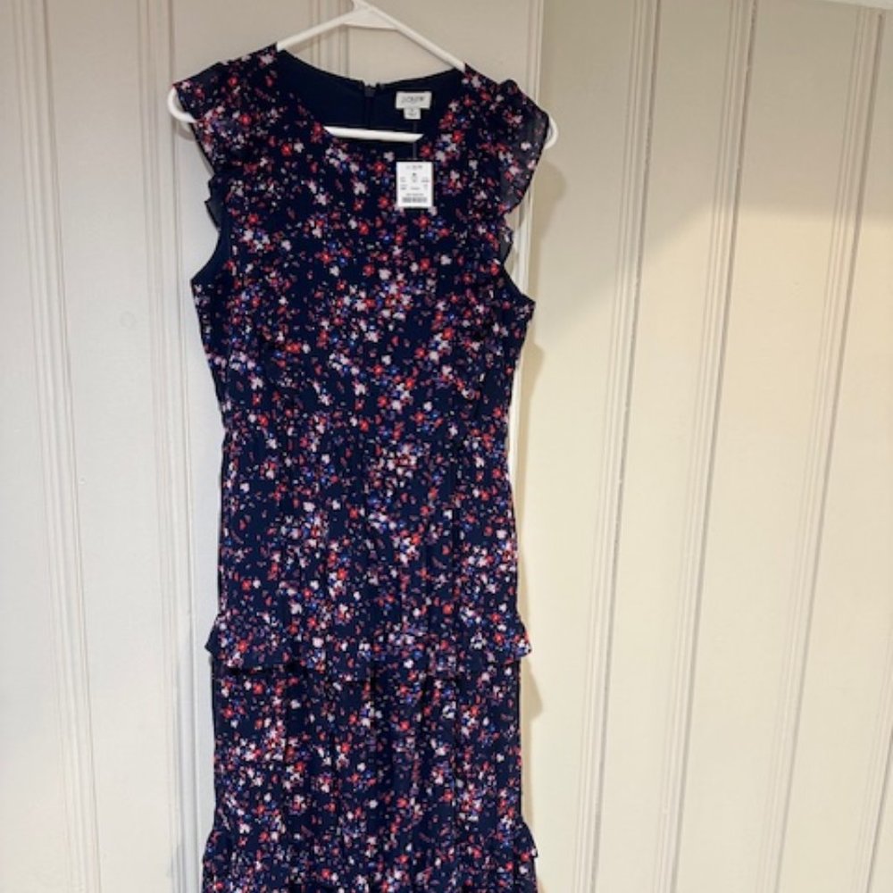 NWT - J Crew Factory Floral Midi Dress - Size 2